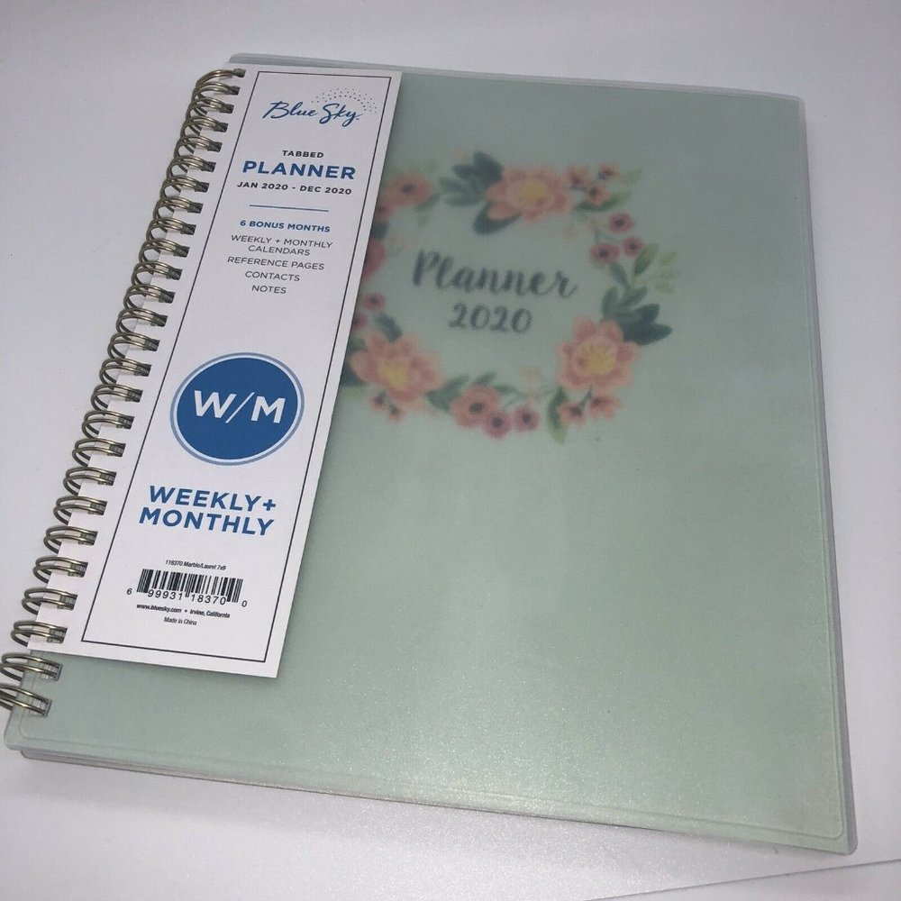 Blue Sky Jan-Dec 2020 Tab Planner Weekly Monthly C - Picture 2 of 8
